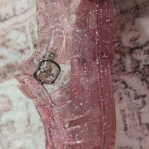 GAP Kids Pink Glitter Sandals